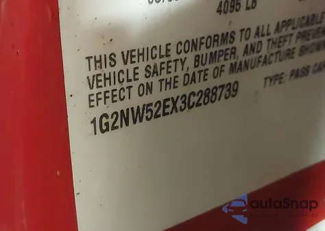 2003 Pontiac Grand Am Gt z USA, uszkodzony, nr VIN 1G2NW52EX3C288739